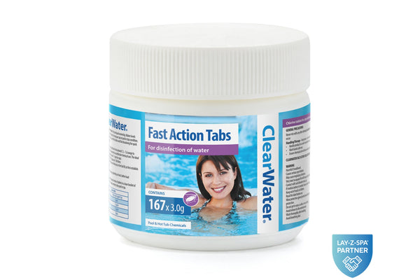 ClearWater Fast Action Chlorine Tablets 167 pack