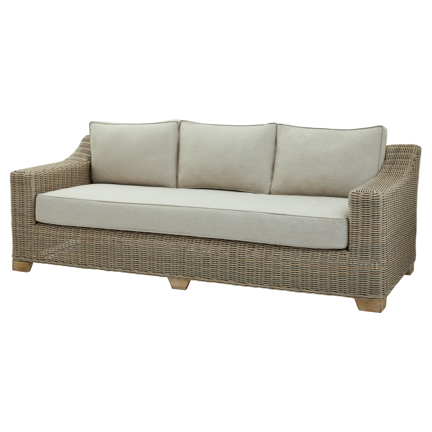 Capri Collection Outdoor Three Seater Sofa wicker weave
