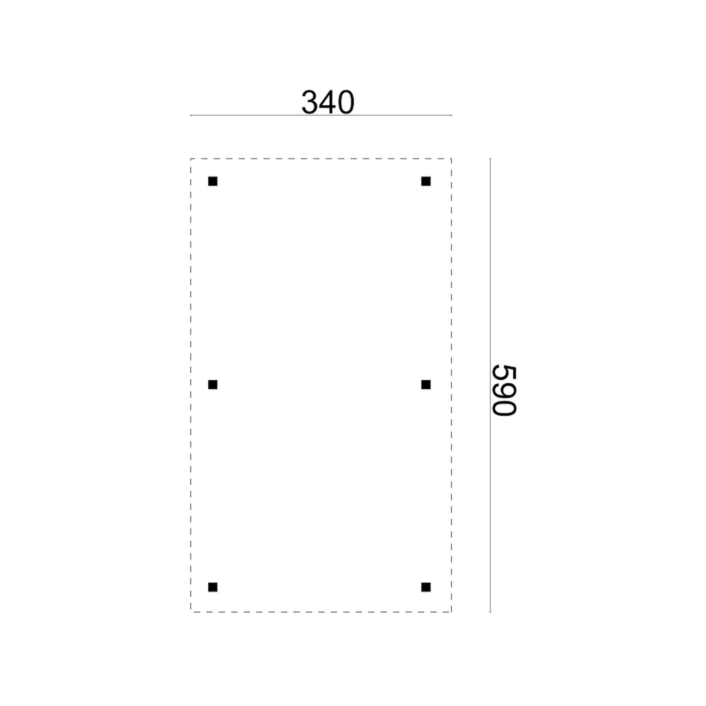 Corfu Douglas Gazebo 3.4 x 5.9m