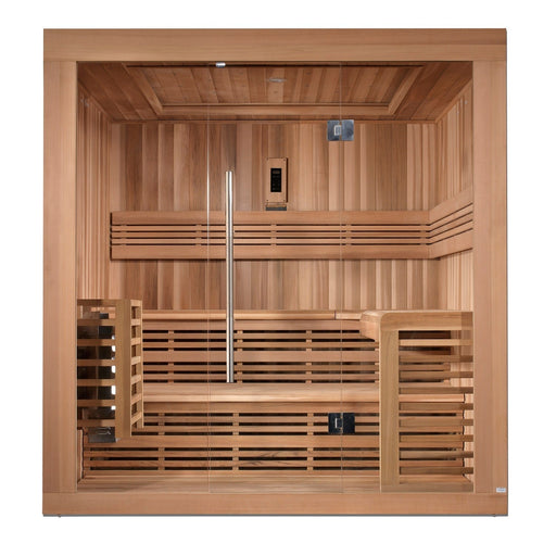 SAUNAONES® 6 PERSON TRADITIONAL STEAM SAUNA MODERN RELAX 3