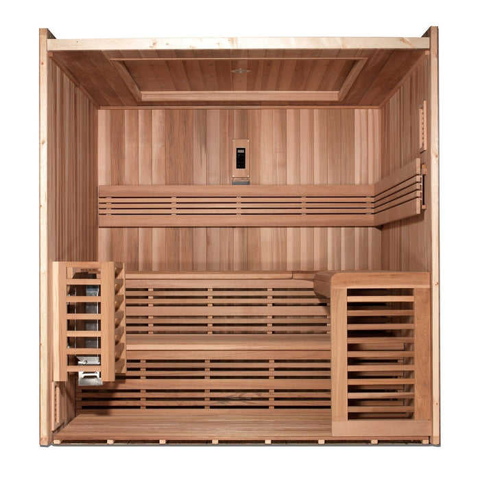 SAUNAONES® 6 PERSON TRADITIONAL STEAM SAUNA MODERN RELAX 3