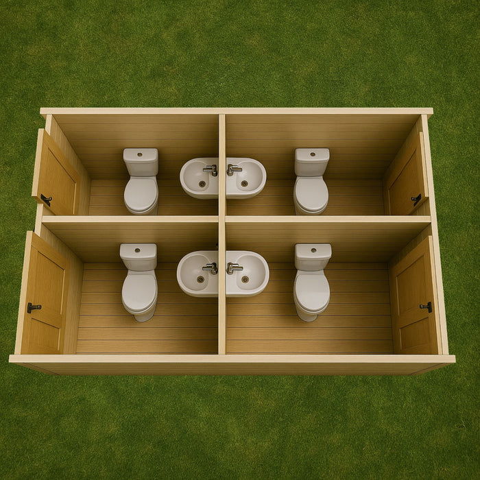 Dual Standalone Washroom Pod