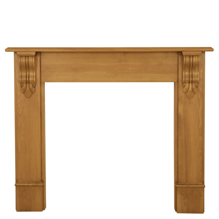 Edinburgh Corbel Wooden Fireplace Surround | Carron