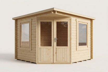 Emma Corner Log Cabin 3m x 3m