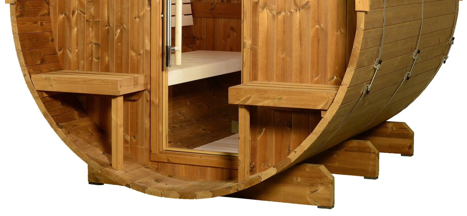 6 Person Canopy Barrel Sauna — Heritage Collection