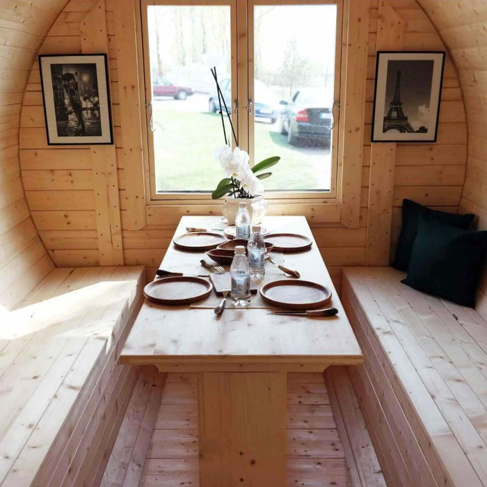The "Roundhouse" Barrel - 2-4 Person Glamping Pod