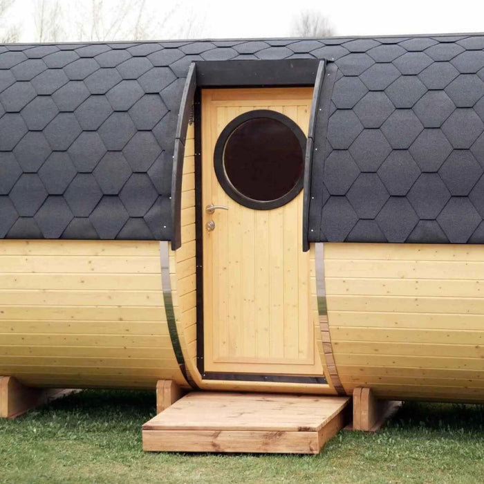 The "Roundhouse" Barrel - 2-4 Person Glamping Pod