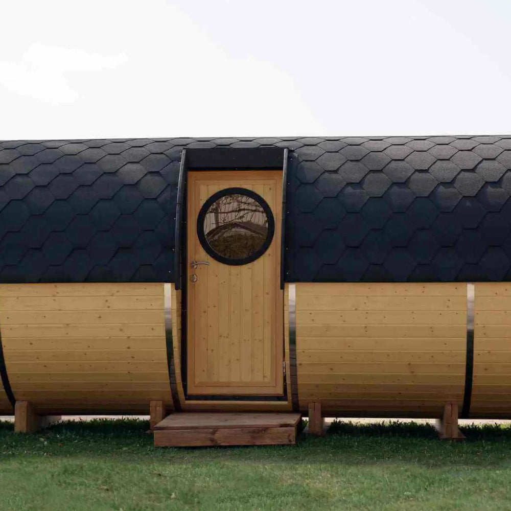 The "Roundhouse" Barrel - 2-4 Person Glamping Pod