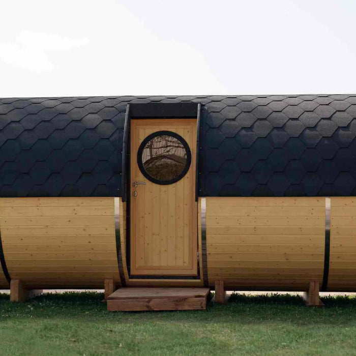The "Roundhouse" Barrel - 2-4 Person Glamping Pod