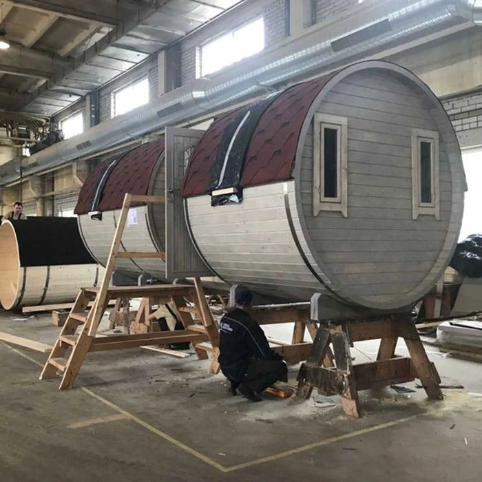 The "Roundhouse" Barrel - 2-4 Person Glamping Pod
