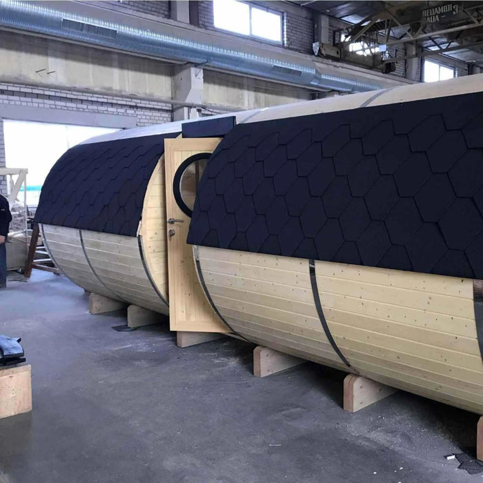 The "Roundhouse" Barrel - 2-4 Person Glamping Pod