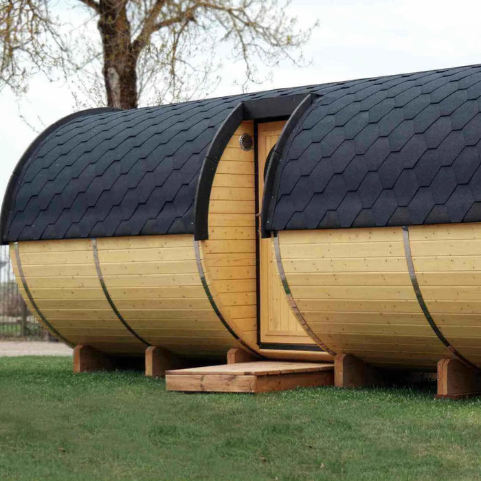 The "Roundhouse" Barrel - 2-4 Person Glamping Pod