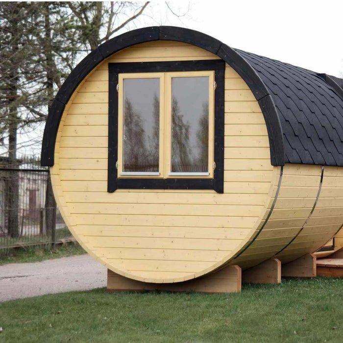 The "Roundhouse" Barrel - 2-4 Person Glamping Pod