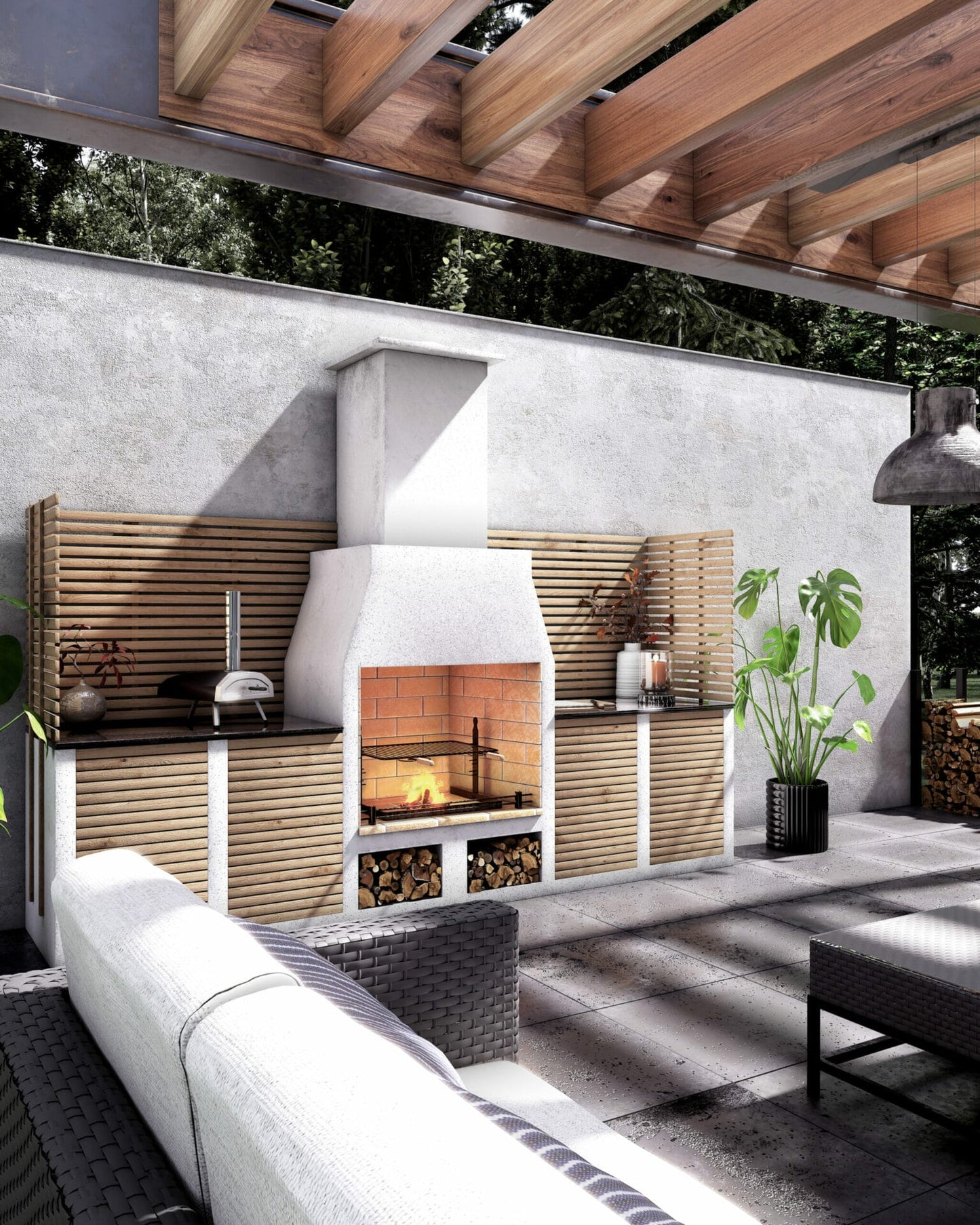 The Kingham Volcanic Pumice Outdoor Kitchen | Schiedel