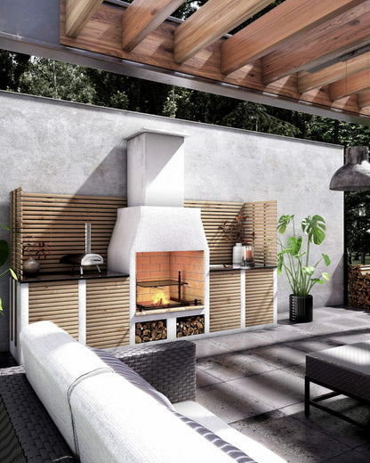 The Kingham Volcanic Pumice Outdoor Kitchen | Schiedel