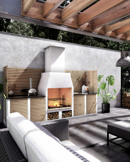 The Kingham Volcanic Pumice Outdoor Kitchen | Schiedel