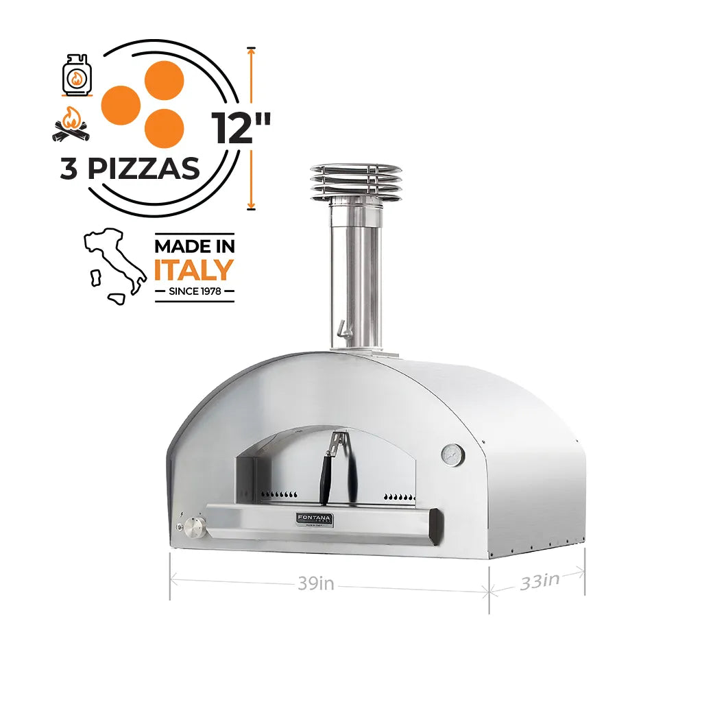 Fontana Firenze Hybrid Gas & Wood-Fired Pizza Oven