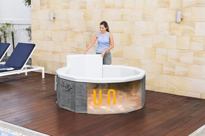 lay-Z-Spa Carrara AirJet foam hot tub efficiency diagram