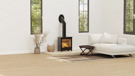 Castle Stoves Framlingham Wood Burning Stove – 7.8kW Heat Output, Black
