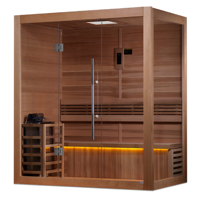 SAUNAONES® 3 Person Traditional Steam Sauna Modern Relax 5