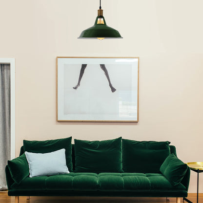 Retro Lustre Suspension Industrielle Plafonnier Abat-jour en métal 3PCS