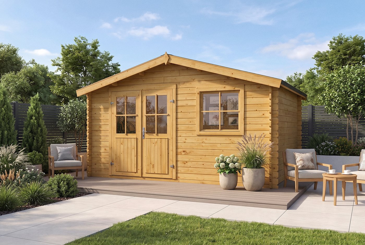 Gorliz Combo Shed interior storage space
