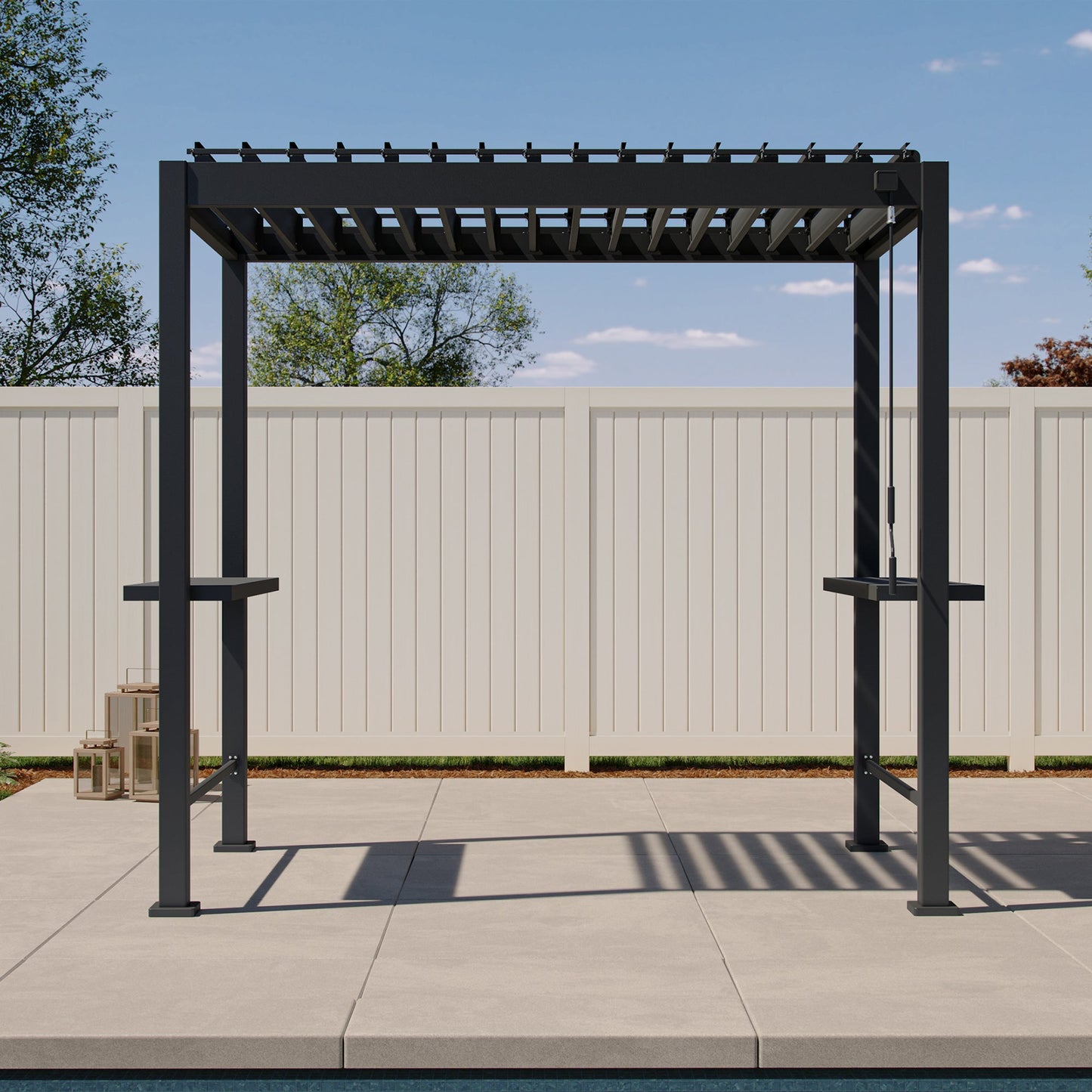 Mirador Grill S1 Pergola — 4.9'×8.2' | Charcoal