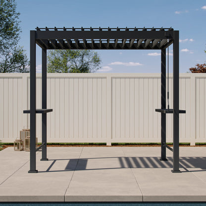 Mirador Grill S1 Pergola — 4.9'×8.2' | Charcoal