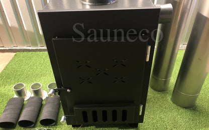 50 kW External Wood-fired Hot Tub Stove (Stainless Steel)