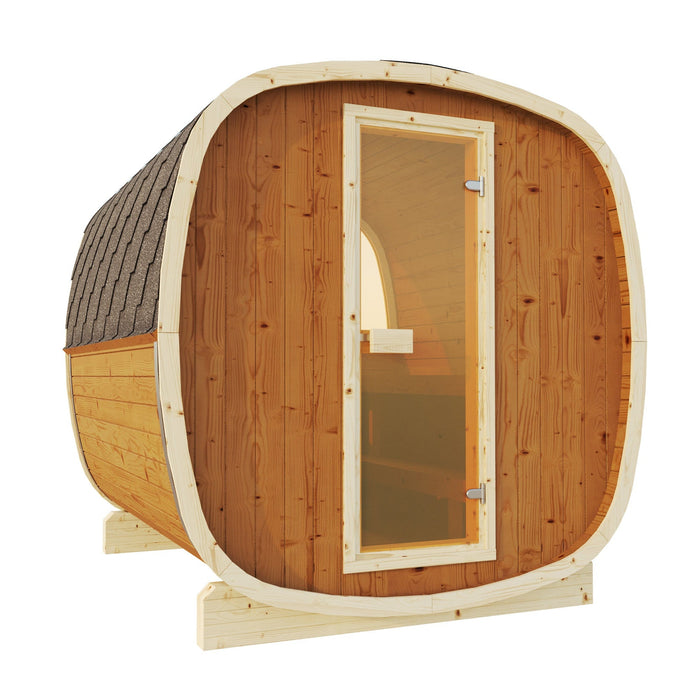 SaunaSupply UKU 230 Thermowood Outdoor Cube Sauna U - 3/4 Person