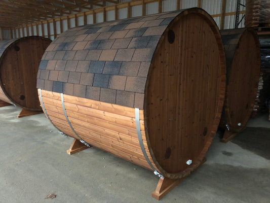 Mini wooden barrel sauna – Electric heater – for 2-4 people – Thermowood