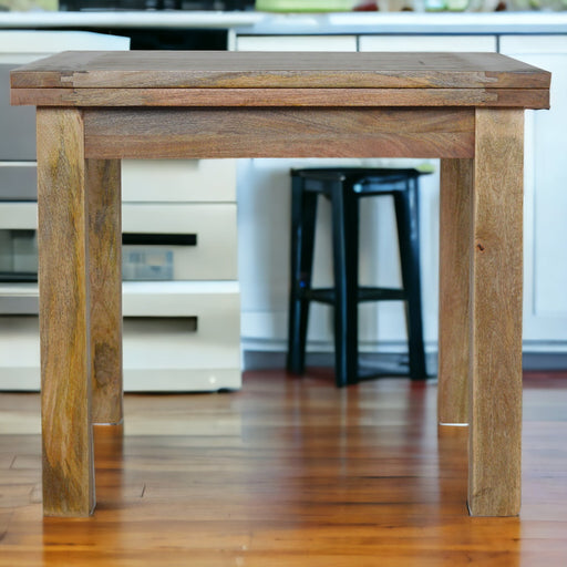 Extendable Butterfly Dining Table IN021 Solid Mango Wood Oak Finish