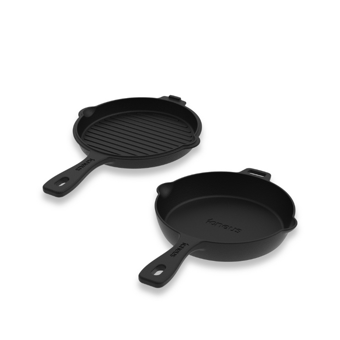 Igneus 2 Part Cast Iron Pan Set