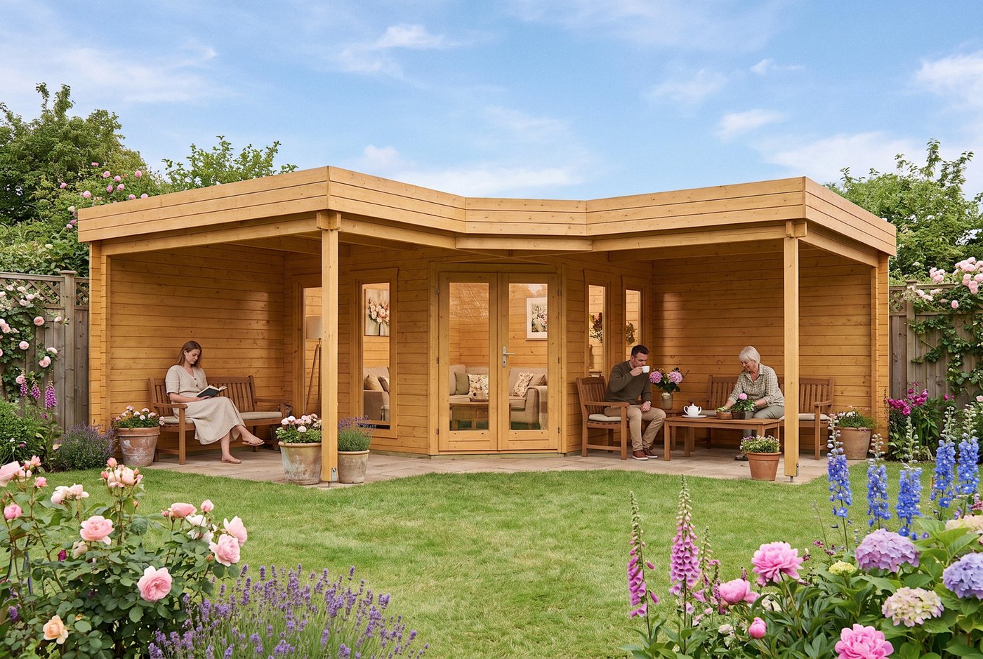 Jutka Log Cabin 6.78m x 6.78m