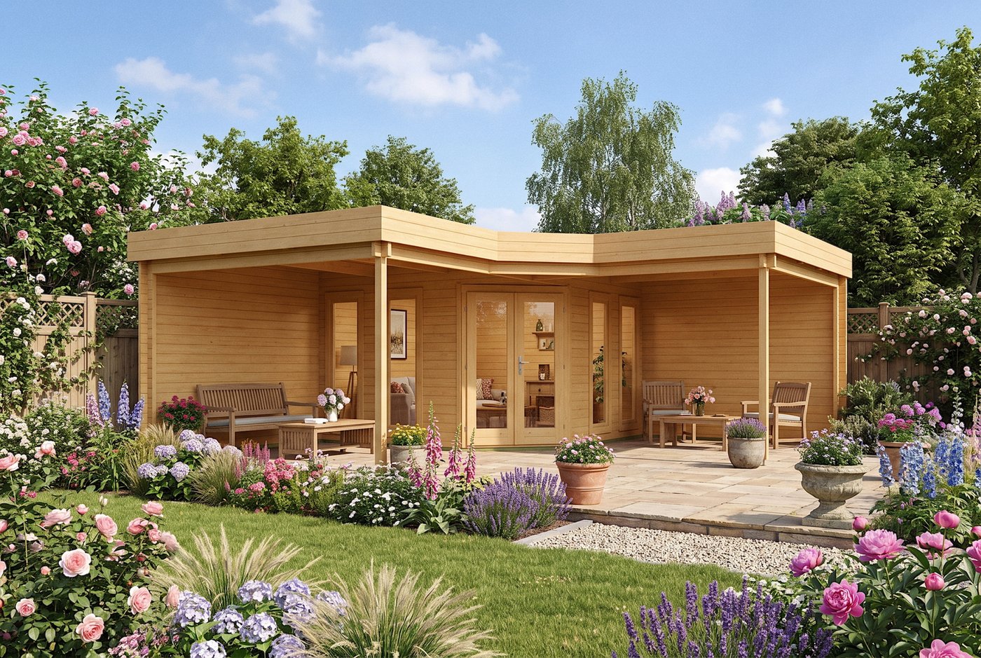 Jutka Log Cabin 6.78m x 6.78m