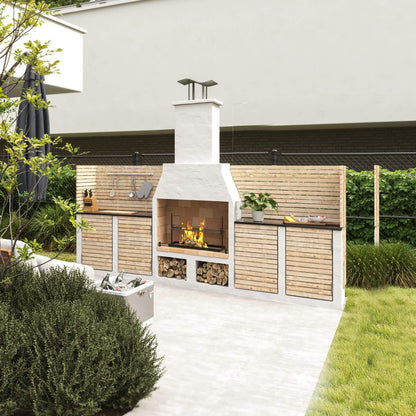 The Kingham Volcanic Pumice Outdoor Kitchen | Schiedel