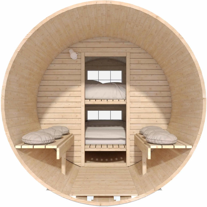 Large 4 Person Glamping Barrel