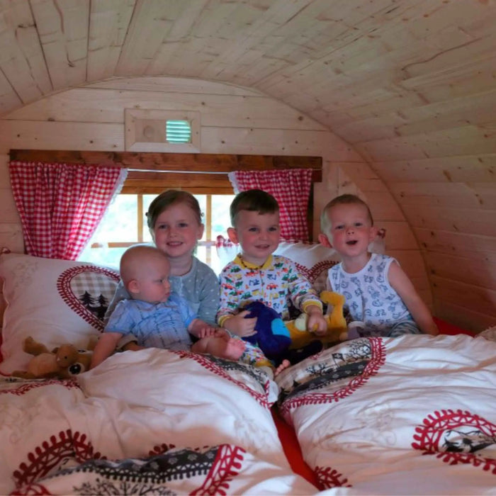 Large 4 Person Glamping Barrel
