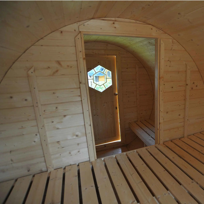 Large 4 Person Glamping Barrel