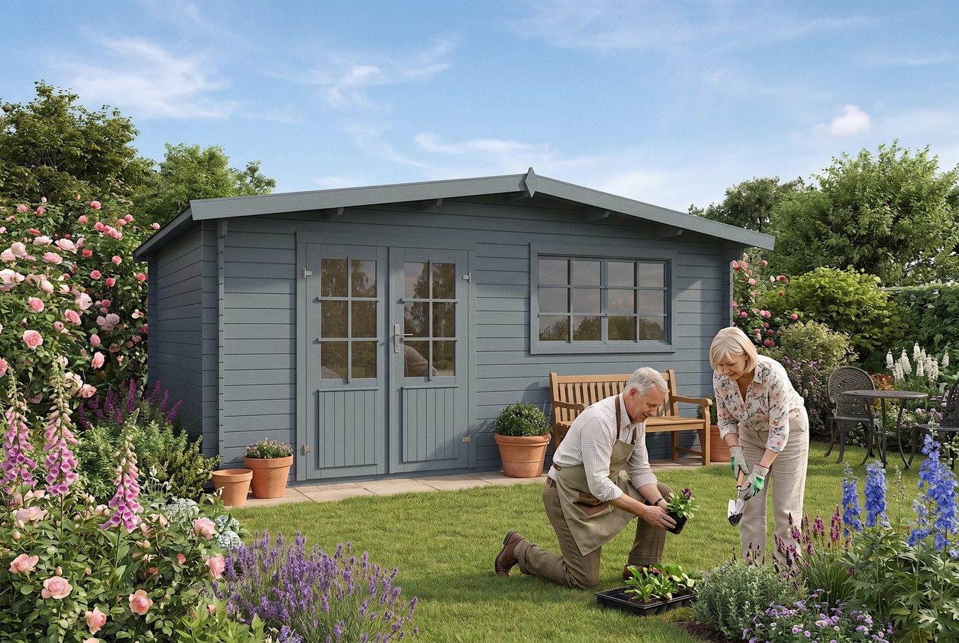 Hartwell Porch Summerhouse 5m x 4m