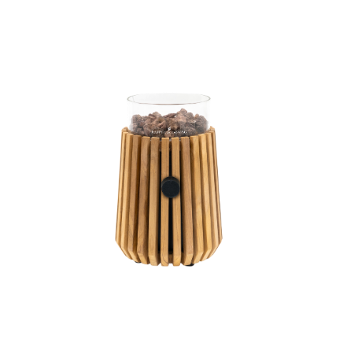 Happy Cocooning Lumi Lagune teak table burner