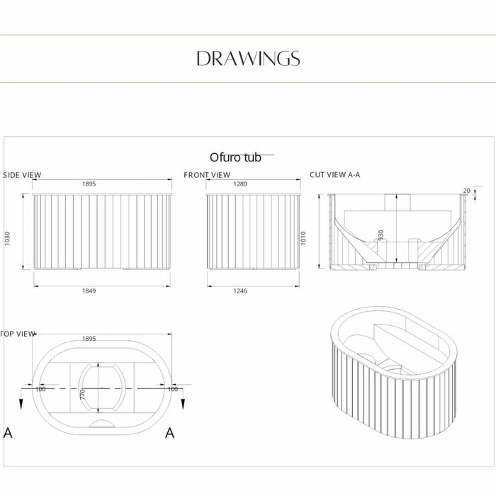 Luxury Ofuro 2 Person Hot Tub