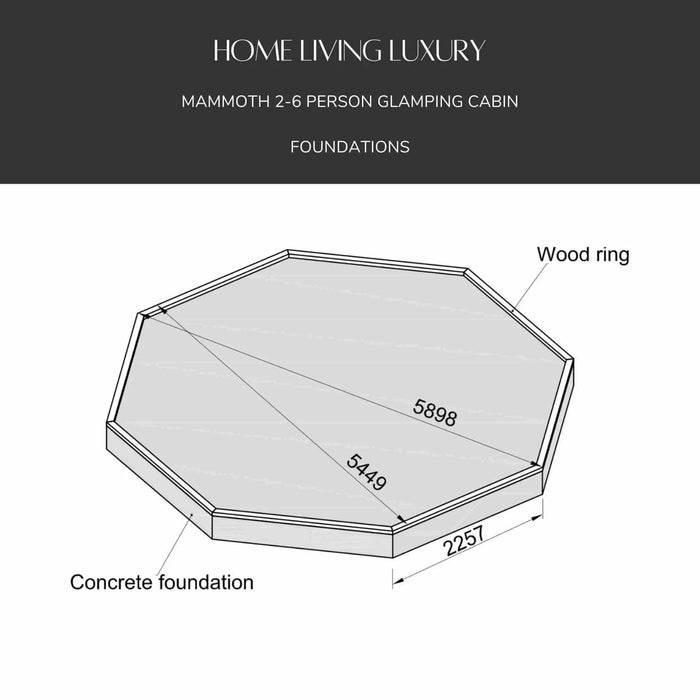 The "Mammoth" 2-6 Person Glamping Cabin