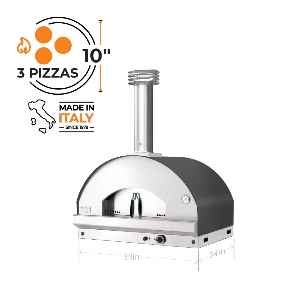 Fontana Mangiafuoco Gas Countertop Pizza Oven