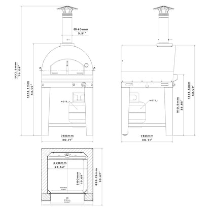 Fontana Margherita Gas Pizza Oven