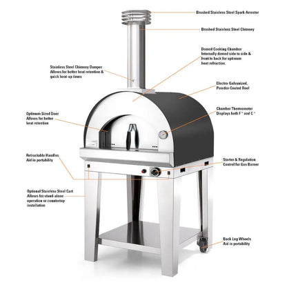 Fontana Margherita Gas Countertop Pizza Oven