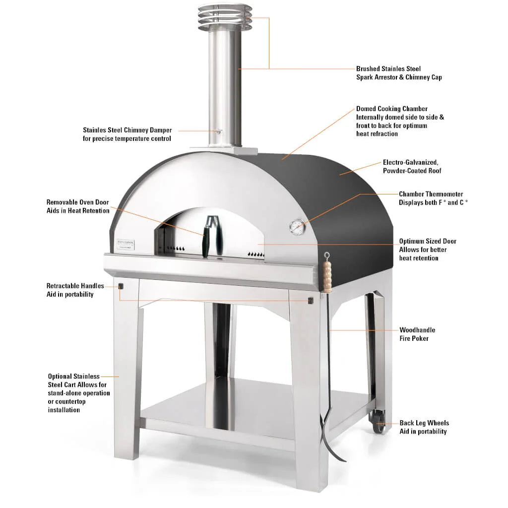Fontana Marinara Wood-Fired Countertop Pizza Oven