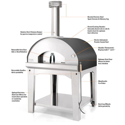 Fontana Marinara Wood-Fired Countertop Pizza Oven