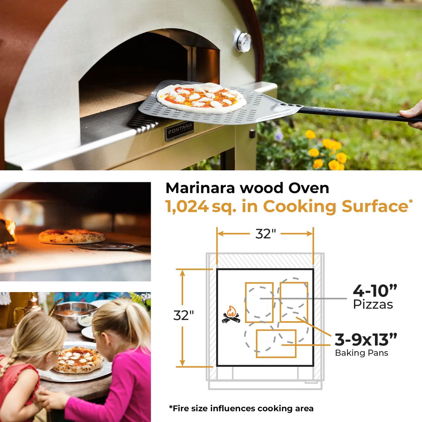Fontana Marinara Wood-Fired Pizza Oven