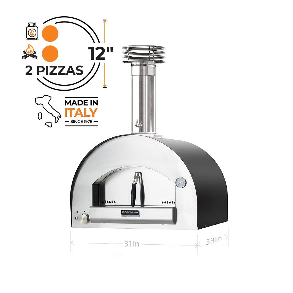 Fontana Napoli Hybrid Gas & Wood-Fired Pizza Oven